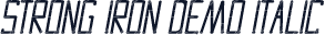 Strong Iron Demo Italic