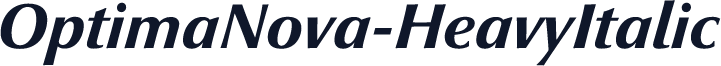 OptimaNova-HeavyItalic