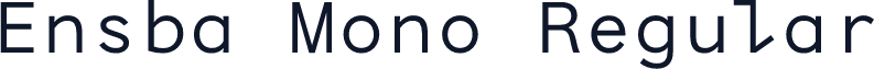 Ensba Mono Regular