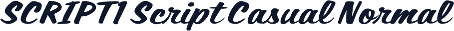 SCRIPT1 Script Casual Normal