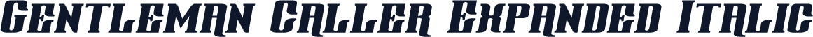 Gentleman Caller Expanded Italic