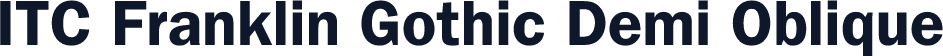 ITC Franklin Gothic Demi Oblique