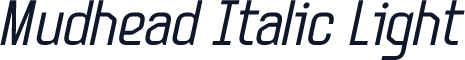 Mudhead Italic Light