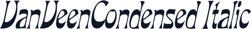 VanVeenCondensed Italic