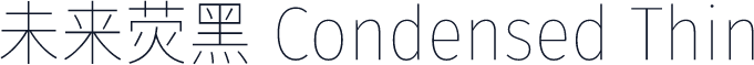 未来荧黑 Condensed Thin