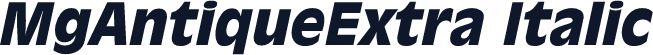 MgAntiqueExtra Italic