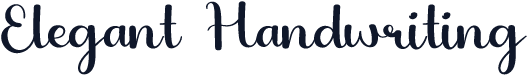 Elegant Handwriting