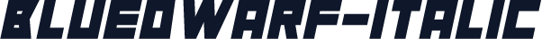 BlueDwarf-Italic