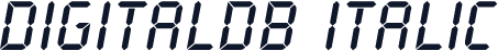 DigitalDB Italic