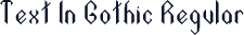 Text In Gothic Regular