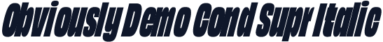 Obviously Demo Cond Supr Italic