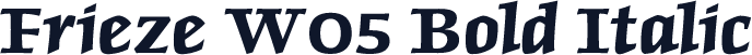Frieze W05 Bold Italic