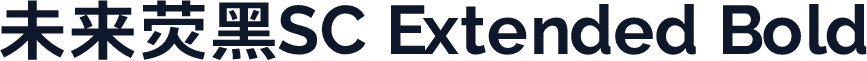 未来荧黑SC Extended Bold