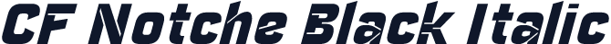 CF Notche Black Italic