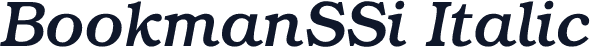 BookmanSSi Italic