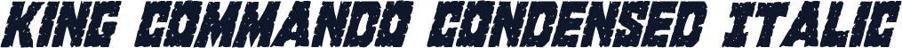 King Commando Condensed Italic