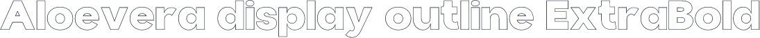 Aloevera display outline ExtraBold