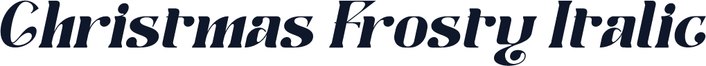 Christmas Frosty Italic