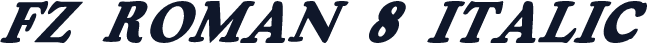 FZ ROMAN 8 ITALIC