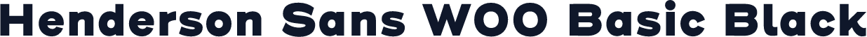 Henderson Sans W00 Basic Black