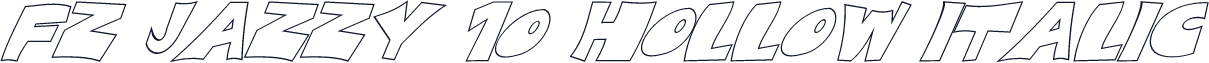 FZ JAZZY 10 HOLLOW ITALIC