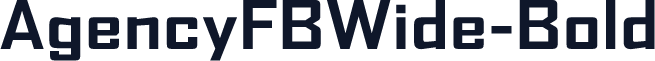 AgencyFBWide-Bold