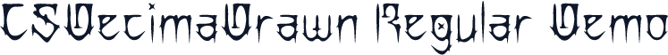 CSDecimaDrawn-Regular Demo