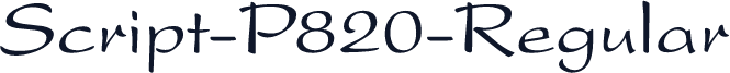 Script-P820-Regular