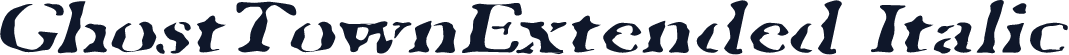 GhostTownExtended Italic