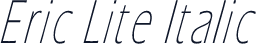Eric Lite Italic