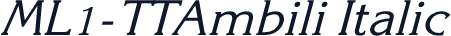 ML1-TTAmbili Italic