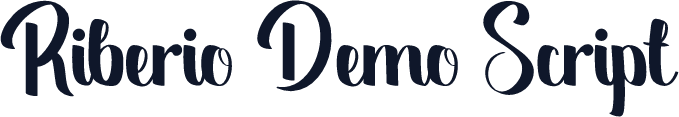 Riberio Demo Script