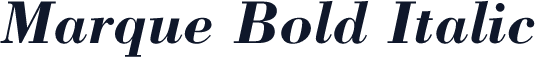 Marque Bold Italic