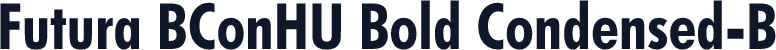 Futura BConHU Bold Condensed-B