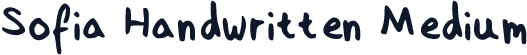 Sofia Handwritten Medium