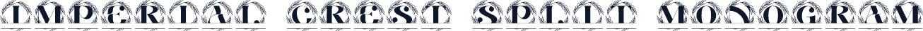 Imperial Crest Split Monogram