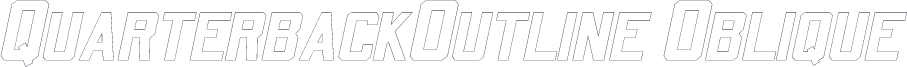 QuarterbackOutline Oblique