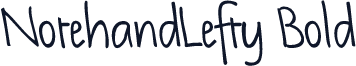 NotehandLefty Bold