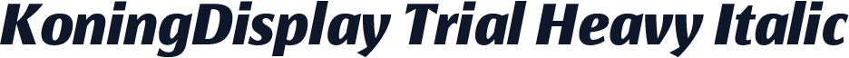 KoningDisplay Trial Heavy Italic