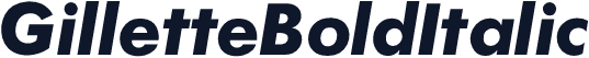 GilletteBoldItalic