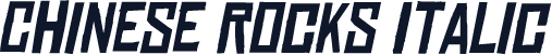 Chinese Rocks Italic
