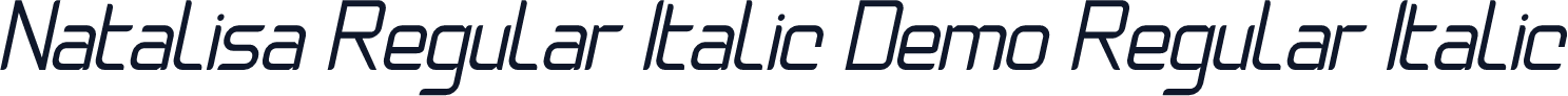 Natalisa Regular Italic Demo Regular Italic
