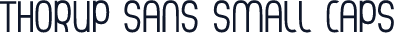Thorup Sans Small Caps