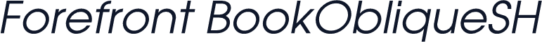 Forefront BookObliqueSH