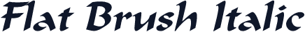 Flat Brush Italic