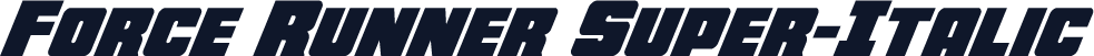 Force Runner Super-Italic