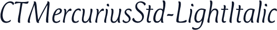 CTMercuriusStd-LightItalic