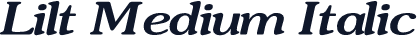 Lilt Medium Italic