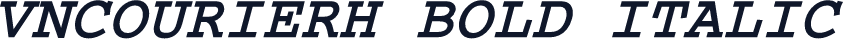 VNCourierH Bold Italic