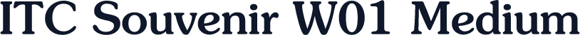 ITC Souvenir W01 Medium
